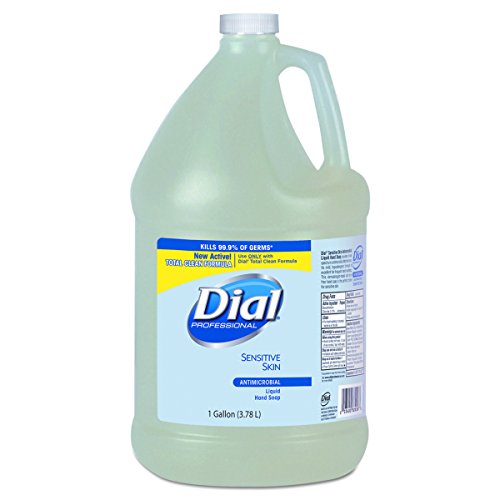 Dial Professional 82838 Antimicrobial Soap for Sensitive Skin, Floral, 1gal Bottle (Case of 4)