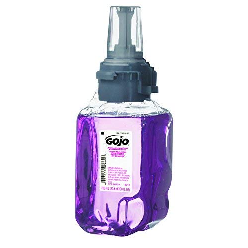 GOJO 871204 Antibacterial Foam Hand Wash, Plum Scent, 700mL Refill (Case of 4)