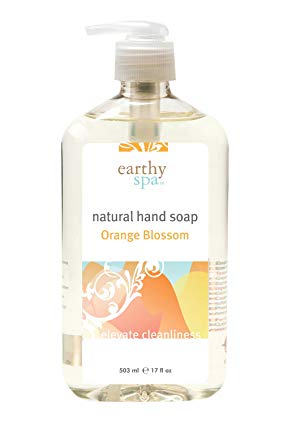 Earthy Spa Natural Hand Soap, Orange Blossom, 17 Ounce, 6 Count