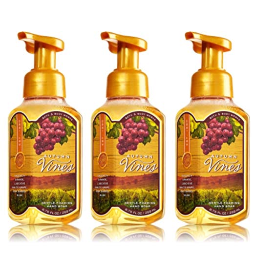 Bath & Body Works Autumn Vines Gentle Foaming Hand Soap Set of 3