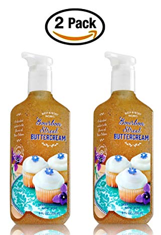 Bath and Body Works Bourbon Street Buttercream Deep Cleansing Hand Soap - Pack of 2 - Butterscotch and Vanilla scent