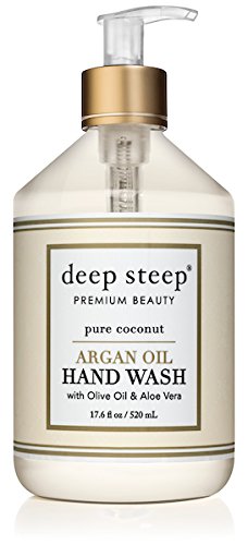 Deep Steep Coconut Oil Hand Wash, Pure, 17.6 Fluid Ounce