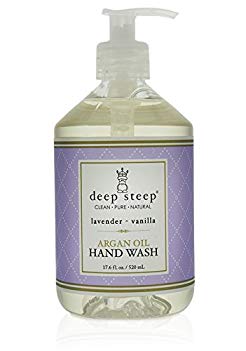 Deep Steep Argan Liquid Hand Wash - Lavender Vanilla - 17 oz