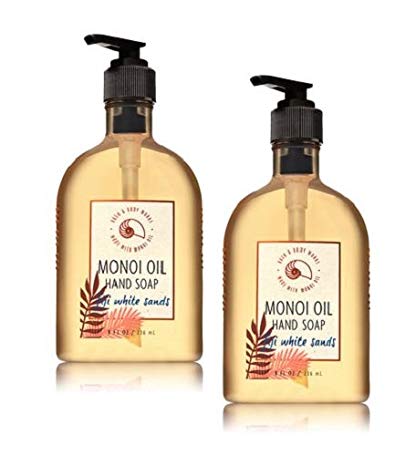 Bath and Body Works 2 Pack Fiji White sands Hand Soap With Monoi Oil. 8 Oz.