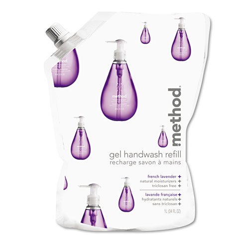 Method : Gel Hand Wash Refill, 34 oz, Natural Lavender Scent, Plastic Pouch, Each -:- Sold as 2 Packs of - 1 - / - Total of 2 Each