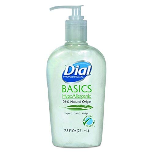 Dial Professional 06028CT Basics Liquid Hand Soap, 7.5 oz, Rosemary & Mint (Case of 12)