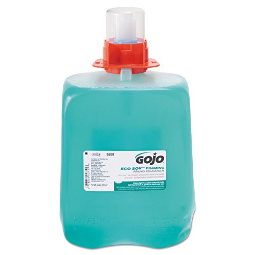 GOJO 5268-03 DPX ECO SOY Foaming Hand Cleaner, 2000 mL Refill, Blue-Green (Pack of 3)