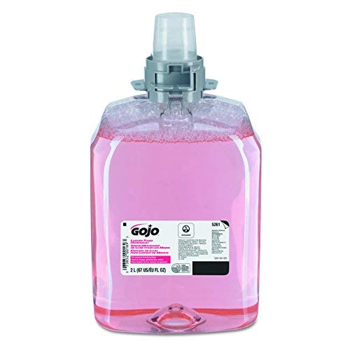 GOJO 5261-02 2000 mL Luxury Foam Handwash, FMX-20 Refill (Case of 2),Translucent Pink,Compatible with Dispenser #5250-06, 5255-06