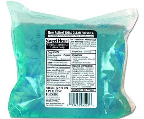 Sweetheart 96507 Antibacterial Soap, Trans Blue, Fresh Scent, 800mL Refill (Case of 12) Review