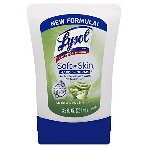 Lysol No-Touch Hand Soap Refill, Aloe, 8.5 oz. (Pack of 6