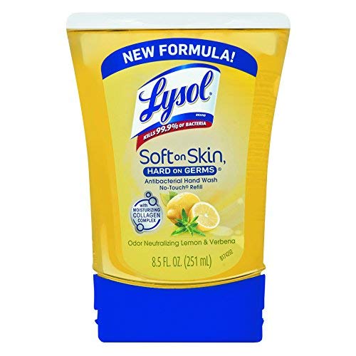 LYSOL No-Touch 00379CT Hand Soap Refill, 8.5oz, Lemon & Verbena (Case of 6)