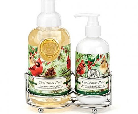 Michel Design Works Scented Foaming Hand Soap and Lotion Caddy Gift Set, Christmas Pine Review