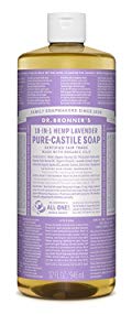 Dr. Bronner’s Pure-Castile Liquid Soap, Lavender, 32 Fluid Ounce