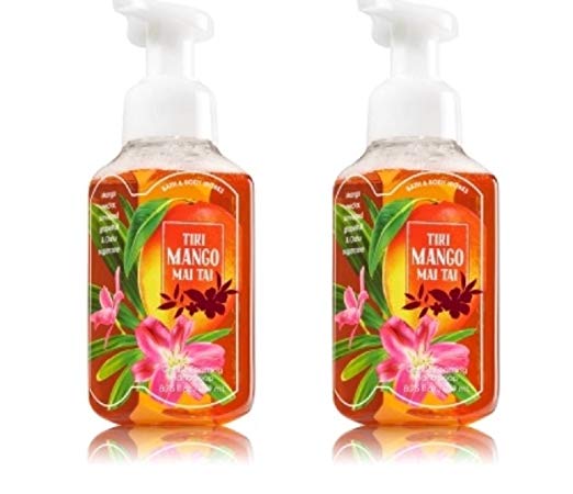 Bath & Body Works Gentle Foaming Hand Soap in Tiki Mango Mai Tai (2 Pack)