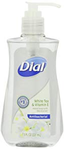 Dial Antibacterial Liquid Hand Soap, White Tea & Vitamin E , 7.5-Ounce Pump Bottles (Pack of 6)