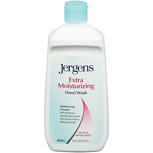 Jergens Extra Moisturizing Liquid Hand Wash, Soap Refill, 16 Ounce (Pack of 6)