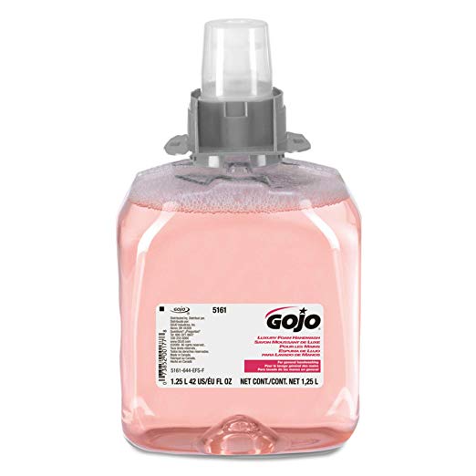 GOJO FMX-12 Luxury Foam Handwash, Cranberry Scent, EcoLogo Certified 1250 mL Foam Soap Refill for GOJO FMX-12 Push-Style Dispenser (Pack of 3) – 5161-03
