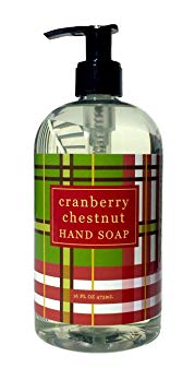 Greenwich Bay CRANBERRY CHESTNUT Hand Soap with Shea Butter, Cranberry and Chestnut Oil 16oz