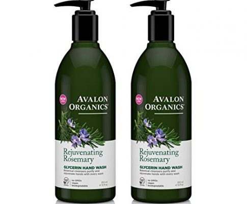 Avalon Organics Glycerin Hand Soap Rosemary With Organic Rosemary Essential Oil, Panthenol, Organic Aloe and Vitamin E, 12 fl oz (355 ml) (Pack of 2) Review