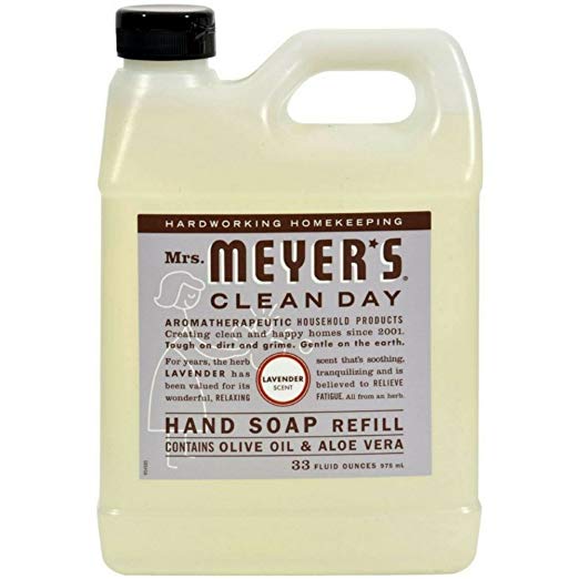 Mrs. Meyers Clean Day Hand Soap Refill, Lavender 33 oz (Pack of 3)