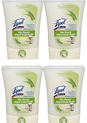 Lysol No-Touch Automatic Hand Soap, Aloe, Refill, 8.5 Ounce (4-Pack) Review