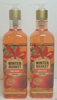 Bath & Body Works Winter Market Merry Mango Hand Soap 15.5 Oz (Set of Two)