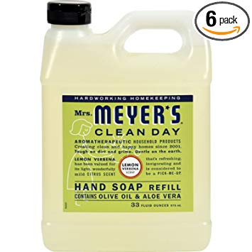 Earth Friendly, Mrs. Meyers Liquid Hand Soap Refill 33 Oz Lemon Verbena Scent – Pack of 6 Review
