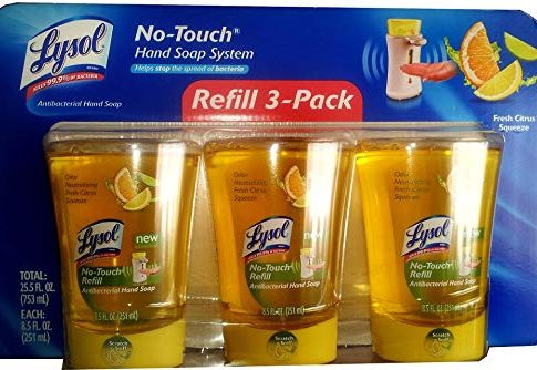 Lysol No-Touch Hand Soap System Fresh Citrus Squeeze – 3 Pack Refill Review