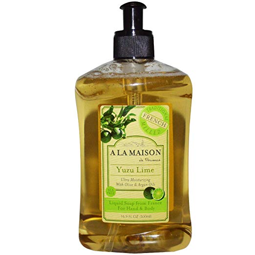 A La Maison de Provence, Hand & Body Liquid Soap, Yuzu Lime, 16.9 fl oz (500 ml) - 2pc