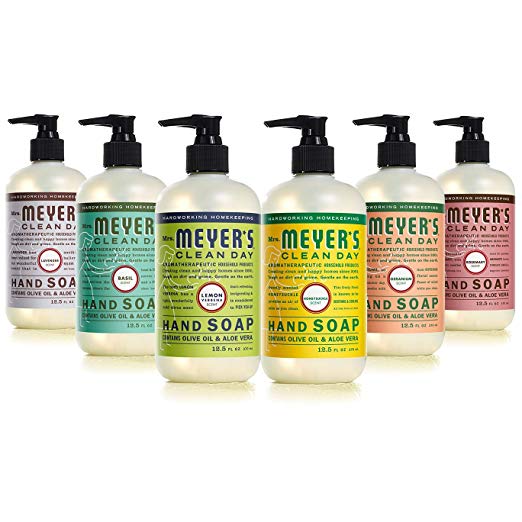 Mrs. Meyers Clean Day Liquid Hand Soap 6 Scent Variety Pack, 12.5 oz Each