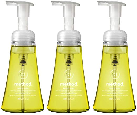 Method Limited Edition Foaming Hand Wash, Lemon Mint, 10oz (Pack of 3)