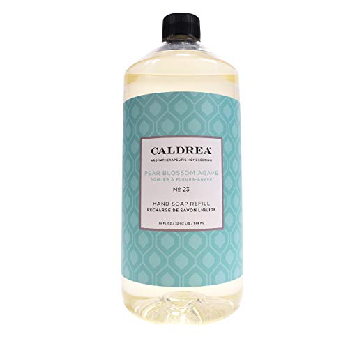 Caldrea Hand Soap Refill, Pear Blossom Agave, 32 Fluid Ounce