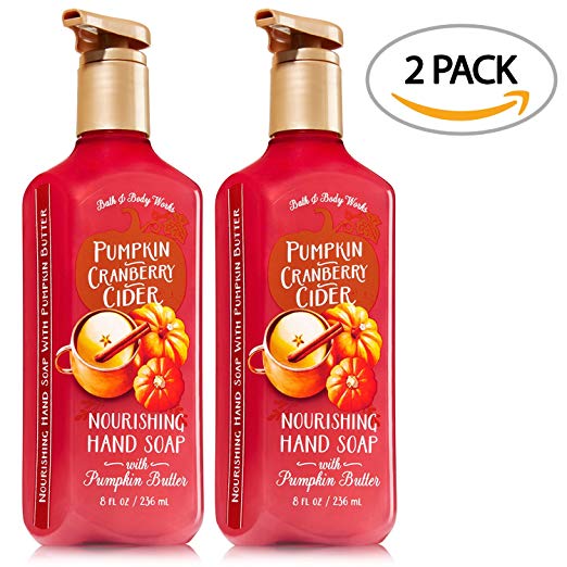 Bath and Body Works Nourishing Pumpkin Butter Hand Soap 2-PACK (Pumpkin Cranberry Cider)