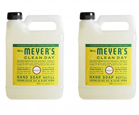 Mrs. Meyer’s Clean Day Liquid Hand Soap Refill, Honeysuckle, 33 Ounce – 2 PK Review