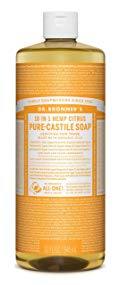 Dr. Bronner's Organic Pure Castile Liquid Soap, Citrus Oil, 32 oz