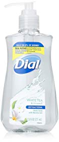 Dial Antibacterial Liquid Hand Soap, White Tea & Vitamin E, 7.5 Fluid Ounces (Pack of 12)