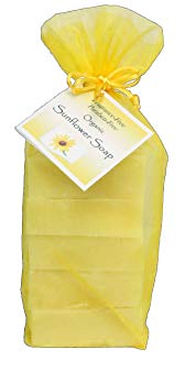 Dakota Free Organic Sunflower Soap Stack (5 bars in a yellow organza bag) Review