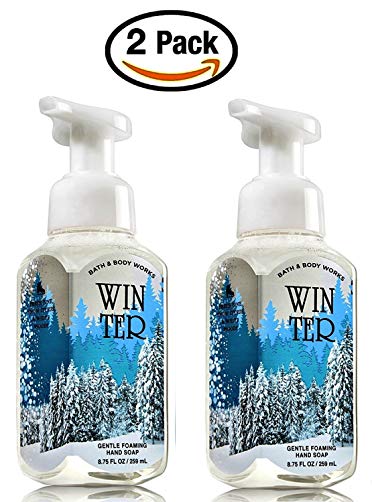 Bath & Body Works Winter Hand Soap - Pack of 2 Winter Scent Gentle Foaming Hand Soaps - Christmas Winter 2015