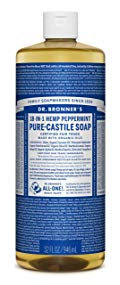 Dr. Bronner's Pure Liquid Castile Soap - Peppermint 32oz