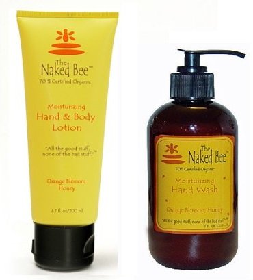 Naked Bee 6.7oz Lotion and 8oz Handwash Orange Blossom Honey Set