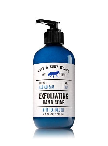 Bath and Body Works Iced Blue Sage Exfoliating Hand Soap. 8.3 Oz.