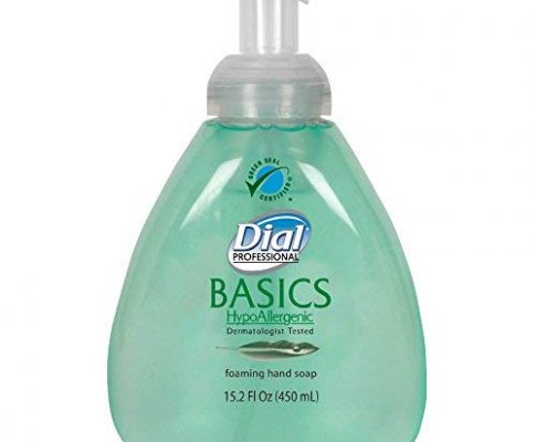 Dial 1437344 Basics Hypoallergenic Foaming Hand Soap with Tabletop Manual Pump, 15.2oz Bottle (Pack of 4) Review