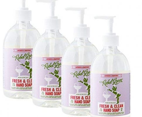 Rebel Green Fresh and Clean Liquid Hand Soap, Natural, Sulfate-Free, and Hypoallergenic Gel Hand Soap – Lavender & Grapefruit Scent, 16 Ounce Pump Bottles, Pack of 4 Review