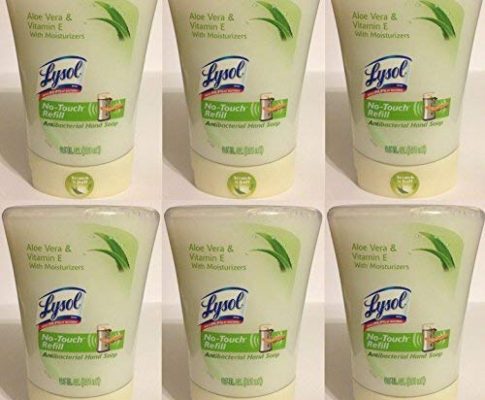 Lysol No-Touch Hand Soap Refill – Antibacterial – Aloe Vera & Vitamin E – Net Wt. 8.5 FL OZ (251 mL) Each – Pack of 6 by Lysol Review