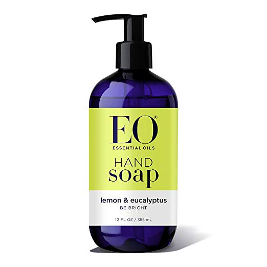 EO Botanical Liquid Hand Soap, Lemon & Eucalyptus, 12 Ounce (Pack of 3)