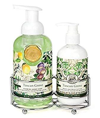 Michel Design Works Foaming Hand Soap and Lotion Caddy Gift Set, Tuscan Grove Review