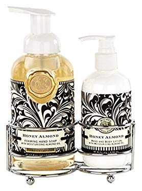 Michel Design Works Foaming Hand Soap and Lotion Caddy Gift Set, Honey Almond Review