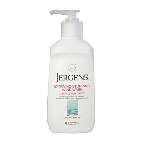 Jergens Extra Moisturizing Hand Wash, Cherry-Almond 7.50 oz( Pack of 24)