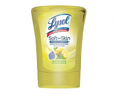 LYSOL No-Touch Hand Soap Refill, Lemon Verbena, 8.5 oz Refill Bottle – Includes six refills. Review