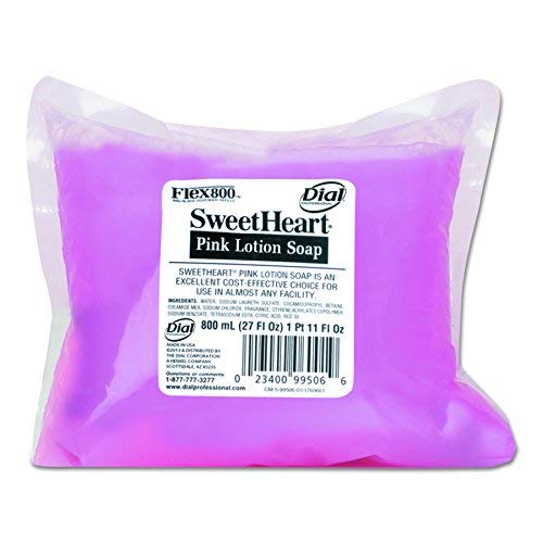 Sweetheart 99506 Pearlescent Pink Lotion Soap, Fruity/Floral Scent, 800mL Refill (Case of 12)